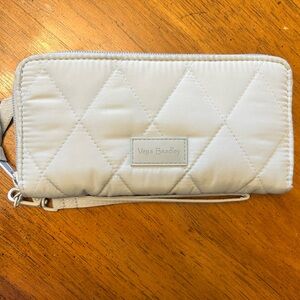 Vera Bradley Ice Blue Quilted Wristlet